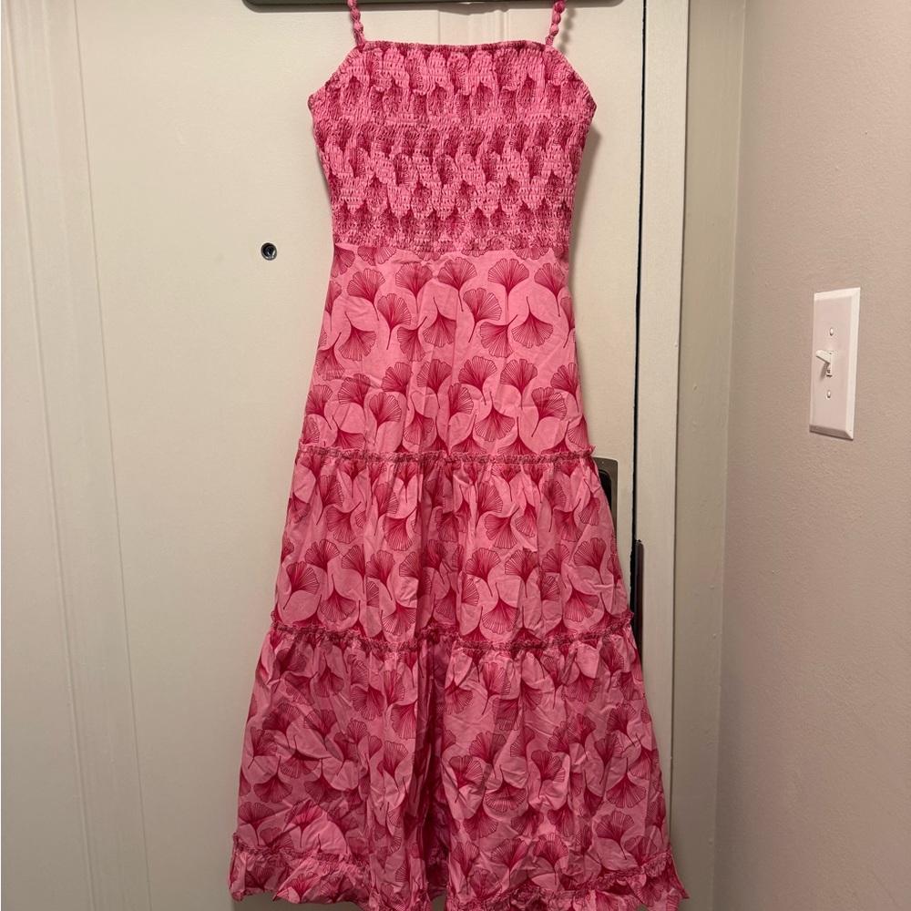 Hyacinth house pink smocked dress
